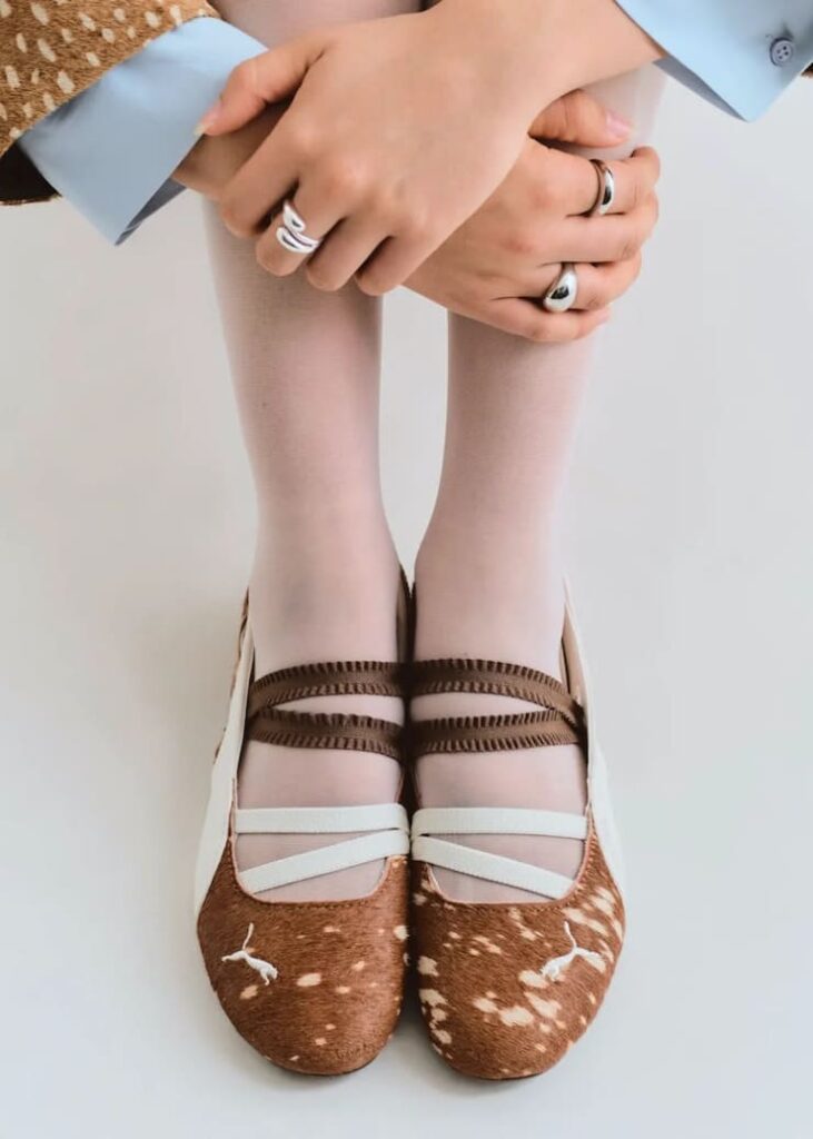 Scarpe a stampa cervo