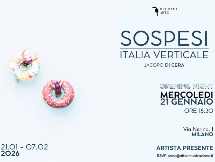 Invito della mostra Sospesi-Italia verticale