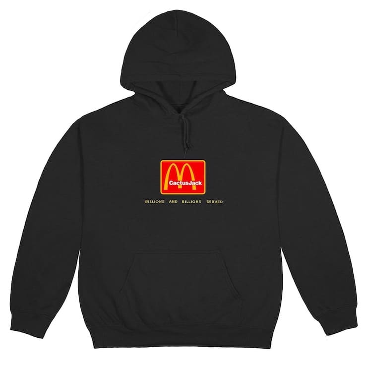 La felpa McDonald's firmata Travis scott