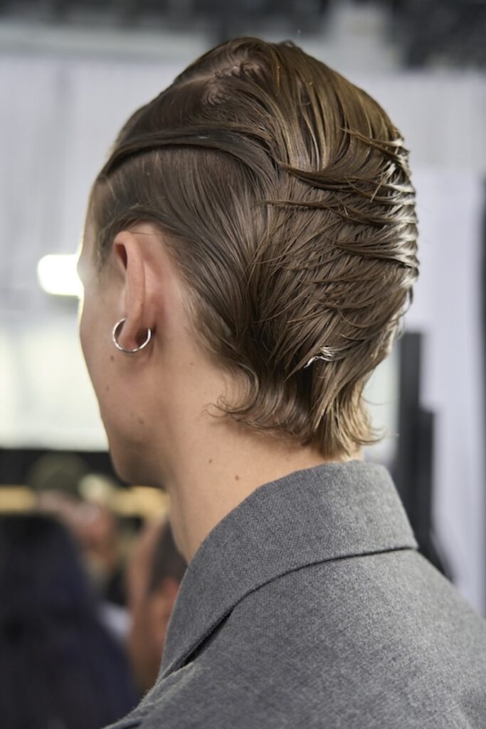 finto chignon su capelli corti