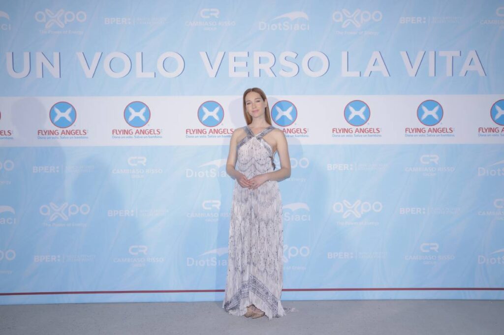 Cristiana Capotondi conduttrice della serata Charity Dinner per Flying Angels Foundationa a Milano il 31 marzo 2026