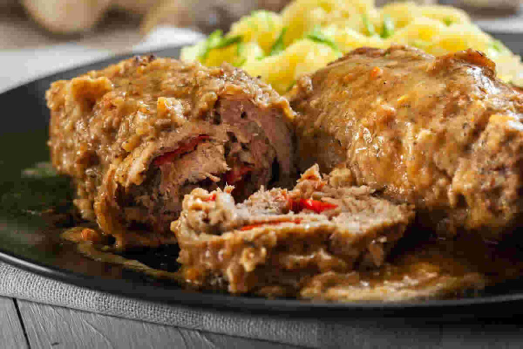 Involtini di vitello in salsa