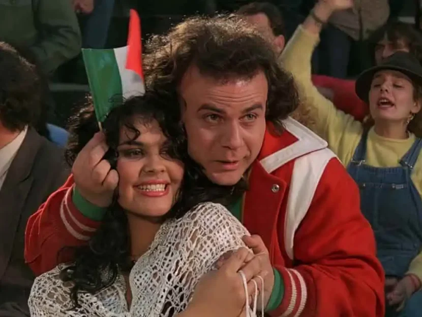 Jerry Calà in una scena del film Bomber