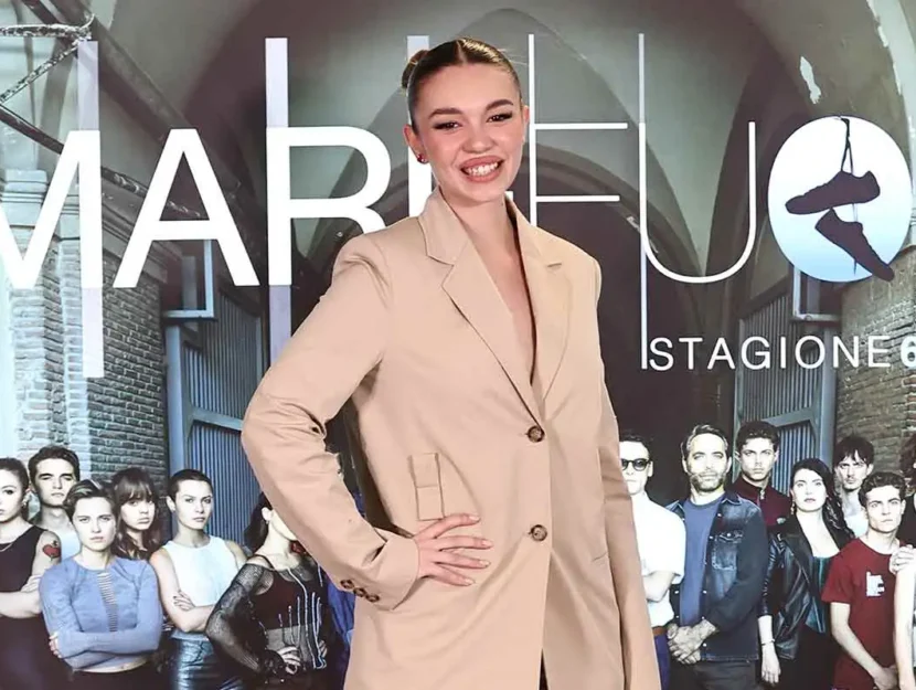 Roma, sede Rai Severo, photocall serie Rai "Mare fuori 6". Nella foto: Cartisia Somma
