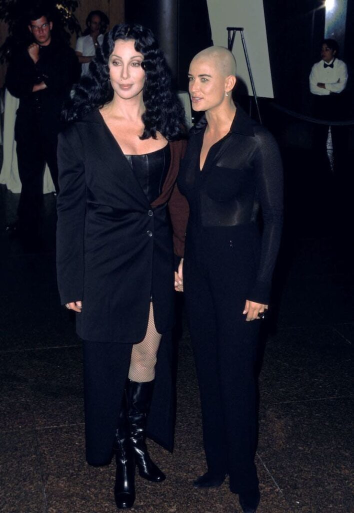 Cher con Demi Moore nel 1996