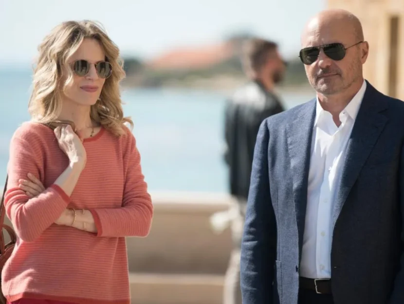 Sonia Bergamasco e Luca Zingaretti ne Il commissario montalbano