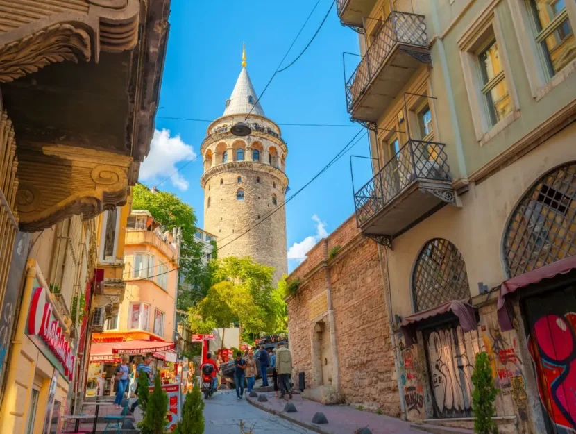 Scorcio del quartiere di Beyoğlu a Istanbul