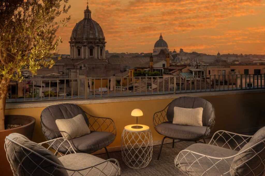 Un rooftop di roma