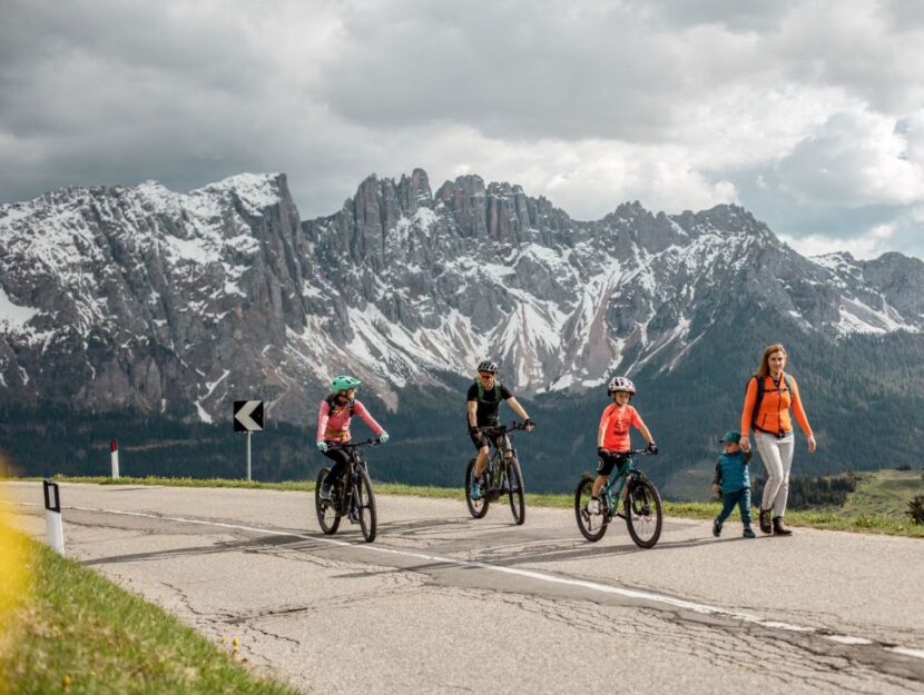 Un tratto del Carezza Bike Trail