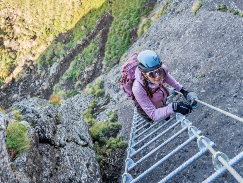 Un altro passaggio della Ferrata Crepa Neigra