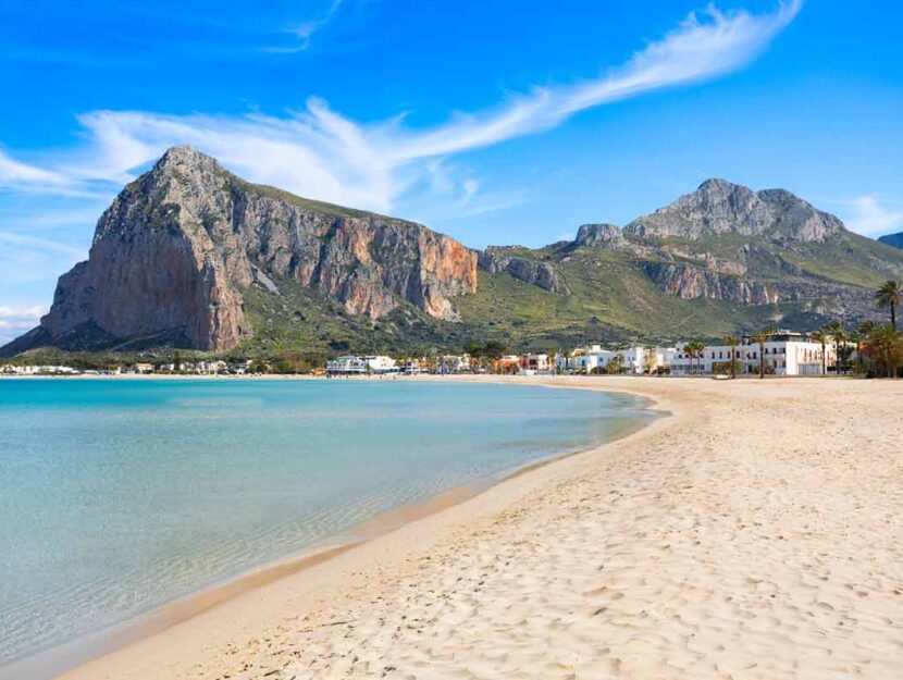 Vista sulla spiaggia di San Vito Lo Capo, Sicilia