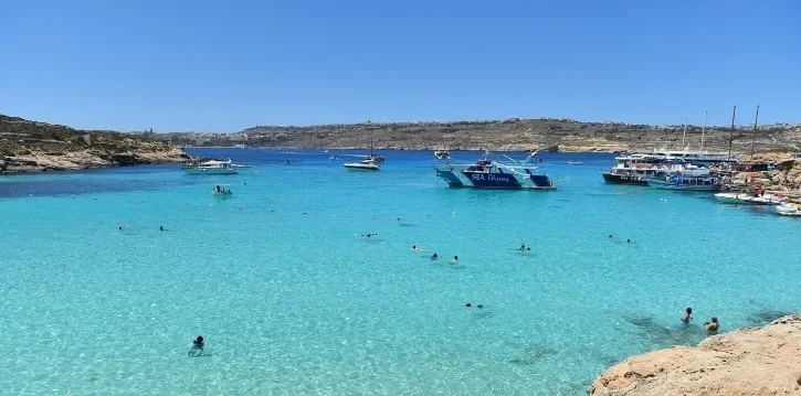 Blue Lagoon, sull'isola di Comino, a Malta