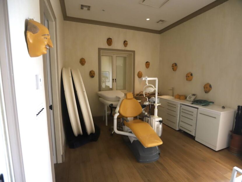 La famigerata stanza del dentista nella villa del finanziere sull’isola di Little Saint James.