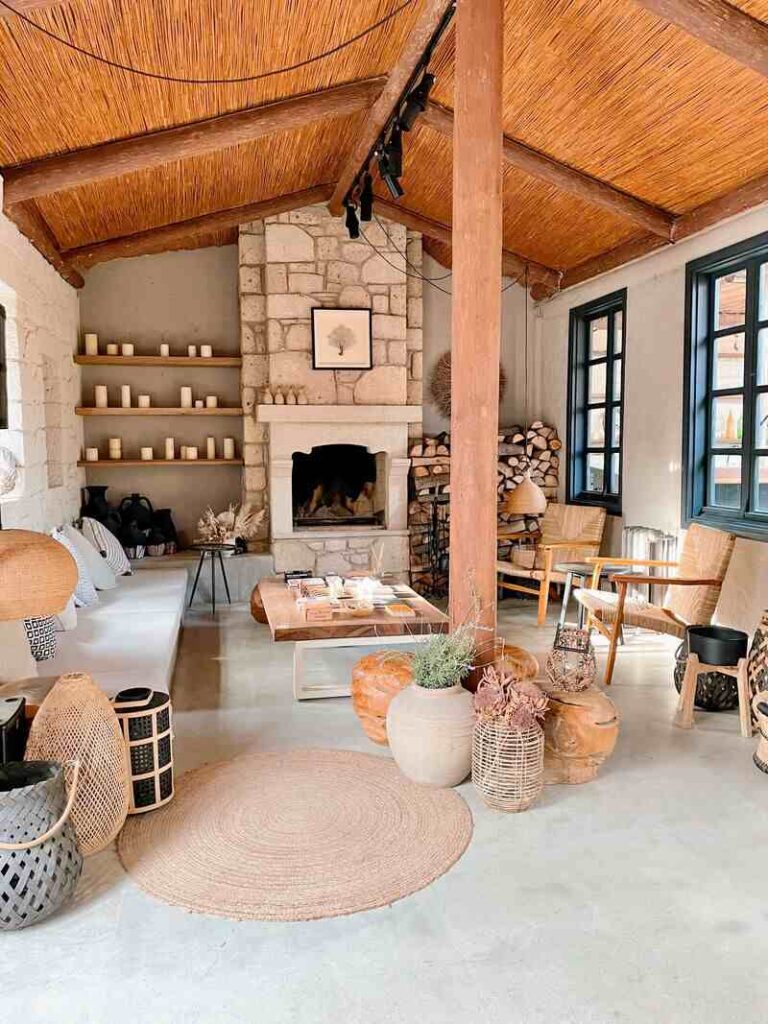 casa stile rustico salotto