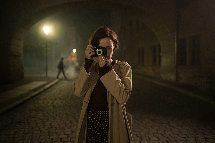 scena del film La ragazza con la leica