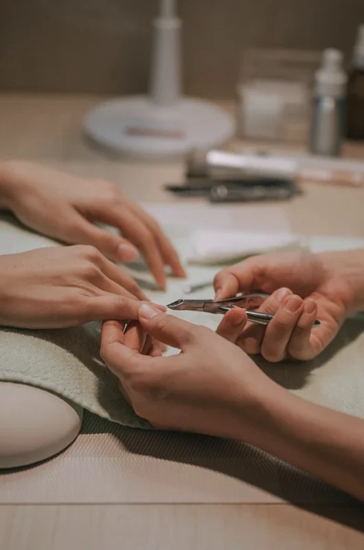 Preparati all'autunno con la french manicure dalle punte scure