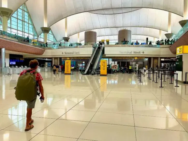 passeggero in aeroporto