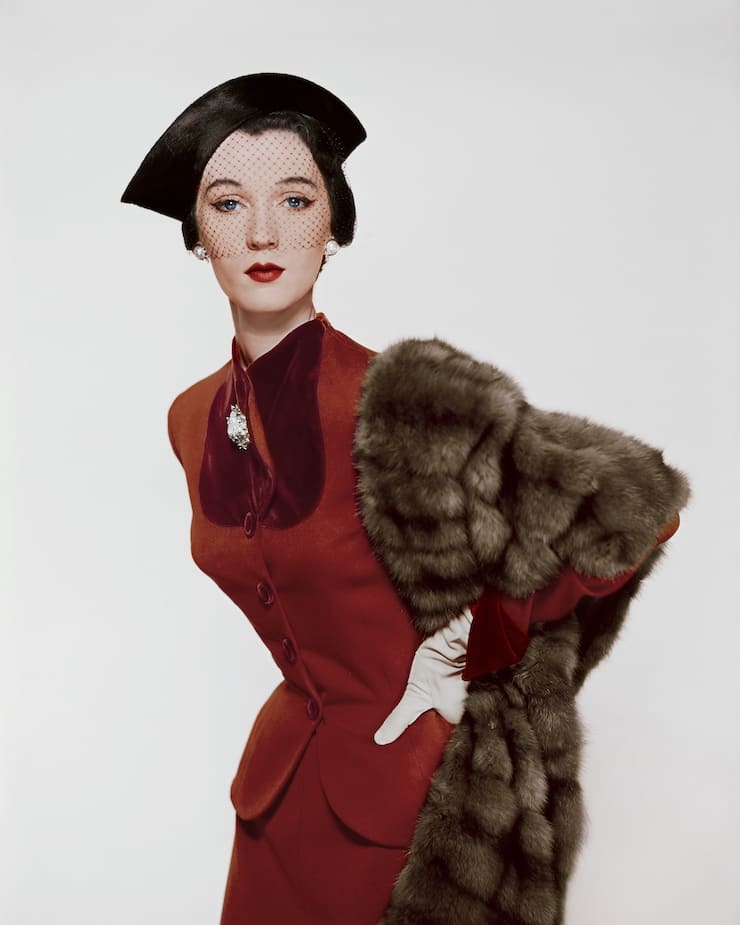 Dovima in un servizio fotografico degli anni '40