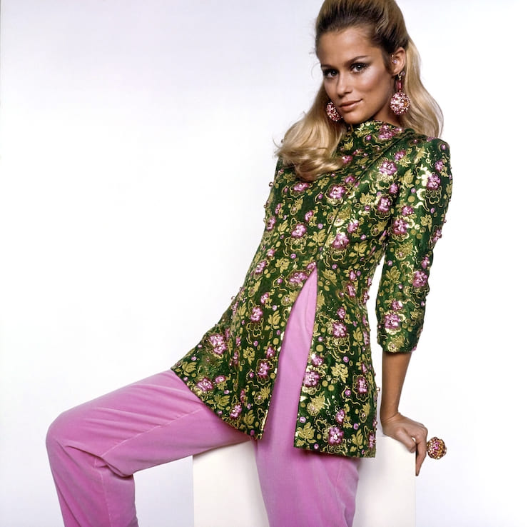 Lauren Hutton in un servizio fotografico degli anni '70