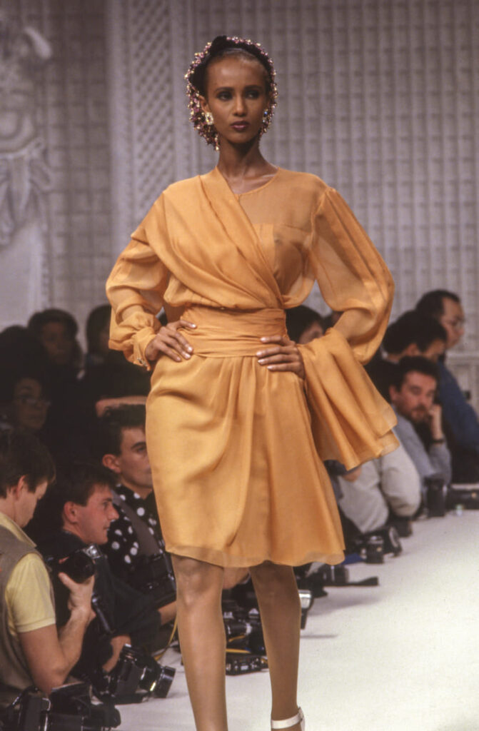 Iman in passerella negli anni '70