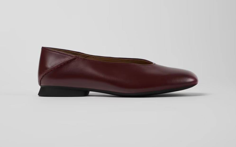 tendenza scarpe autunno 2026 ballerine burgundy