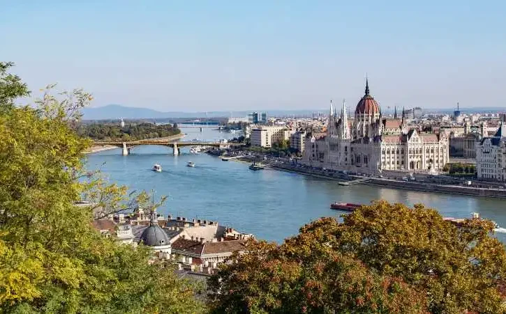vista panoramica di Budapest