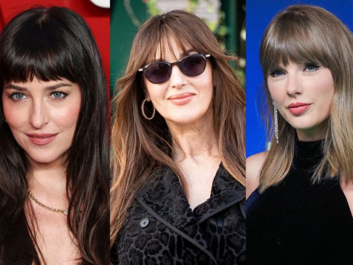 Tre frange, tre stili diversi: Dakota Johnson, Monica Bellucci e Taylor Swift