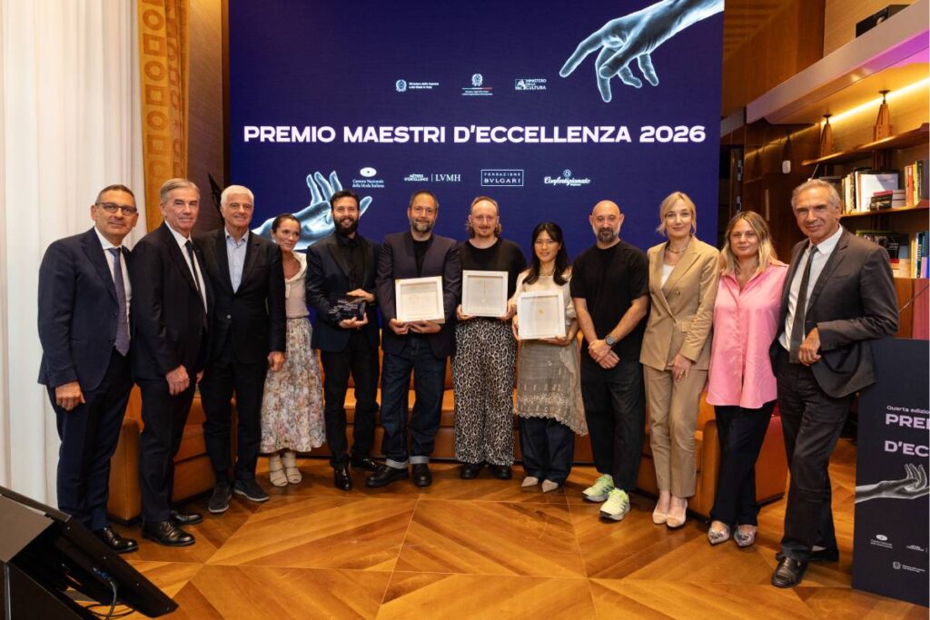 I vincitori dell'edizione 2026 del Premio Maestri d'Eccellenza, insieme alla giuria