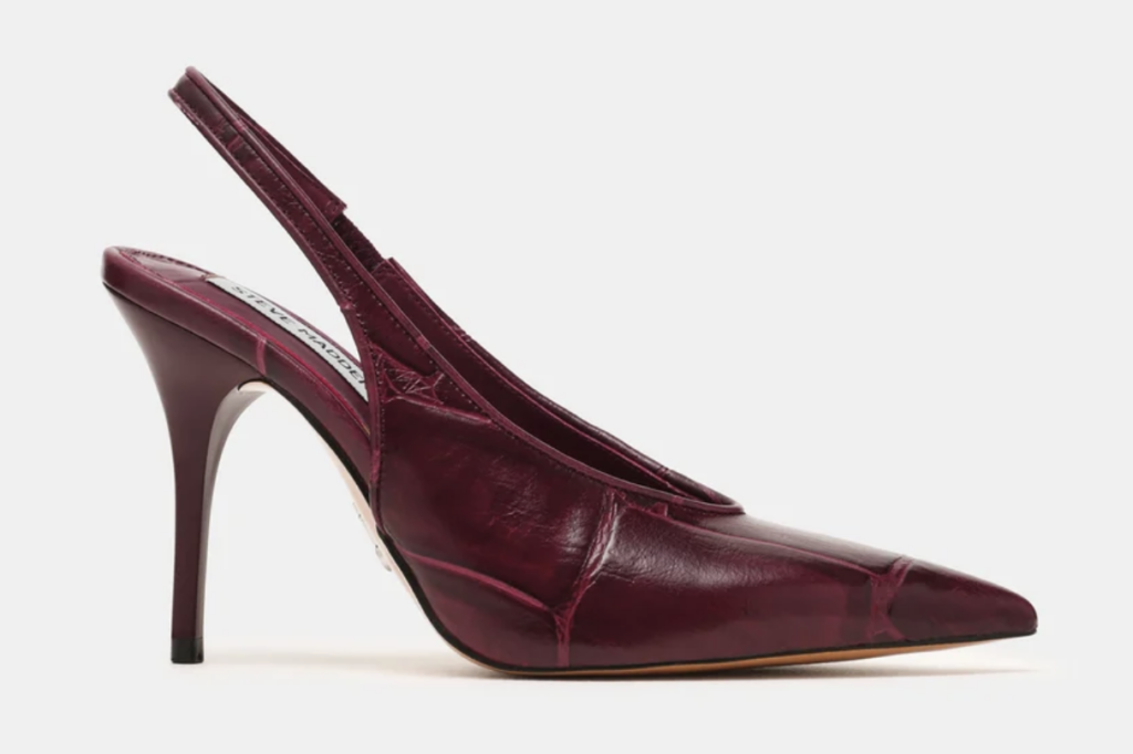 tendenza scarpe autunno 2026 slingback burgundy