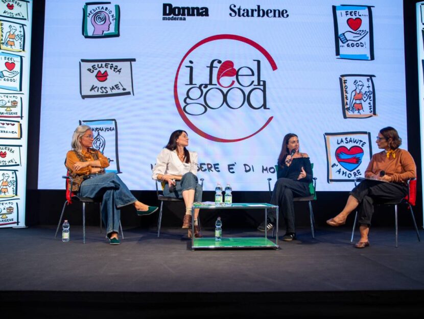 Chiara Gregori, ginecologa e sessuologa, con Nina Gigante, giornalista, Vivian Sciacca, doula e operatrice di Medicina Tradizionale Cinese e Maria Elena Viola