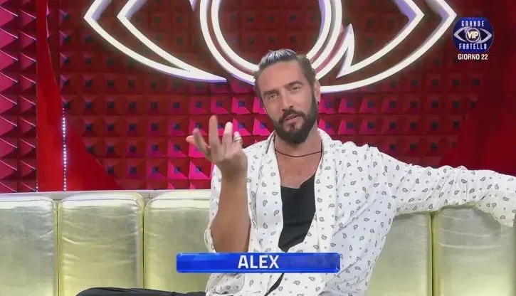 Alex Belli durante il Grande Fratello Vip
