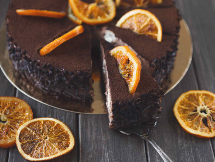 Torta al cioccolato e mandarino senza farina: la ricetta