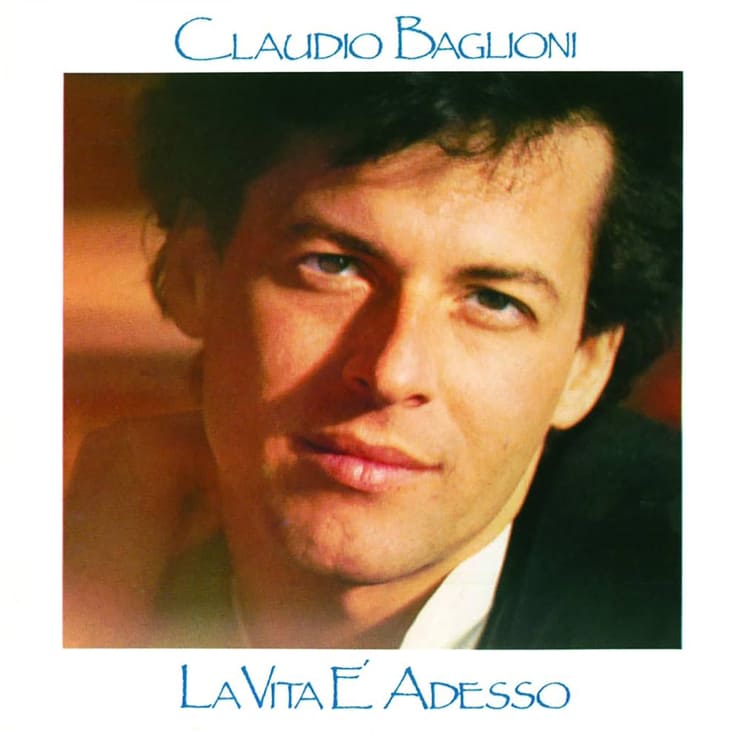 copertina del disco "La vita &egrave; adesso" di Claudio Baglioni