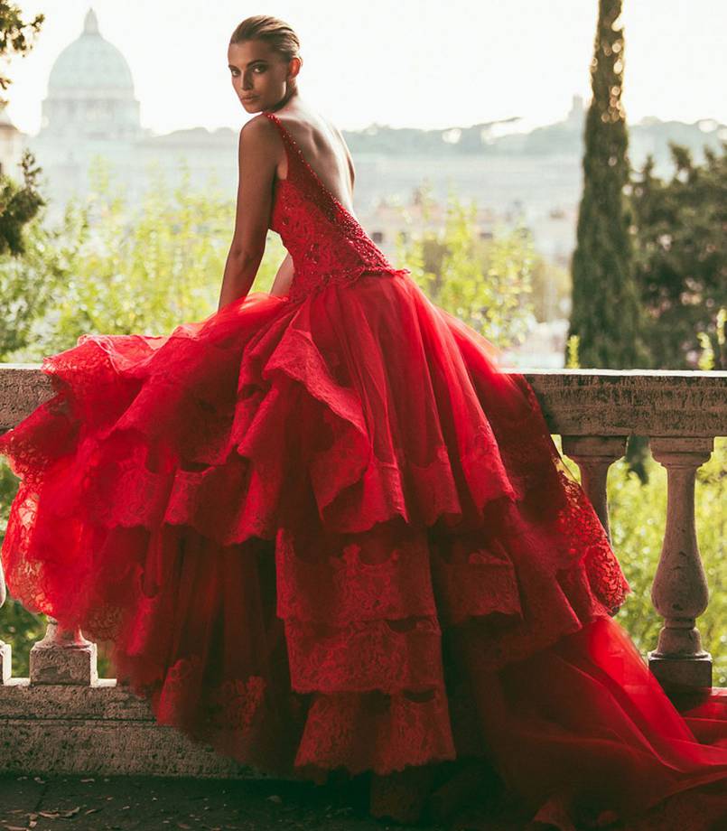 VESTITO ROSSO DA PRINCIPESSA - KAOÂ - Foto 3