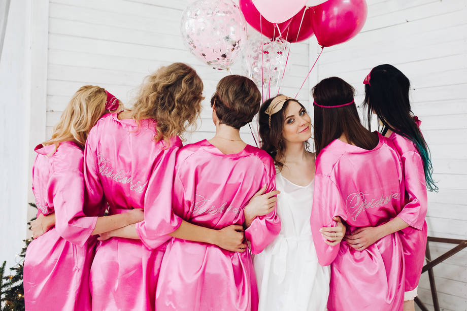 12 Vesti Kimono Da Donna In Raso Di Poliestere, Colori Bianco E Champagne, Scollo A V Con Cintura, Leggere E Corte, Per Sposa E Damigelle