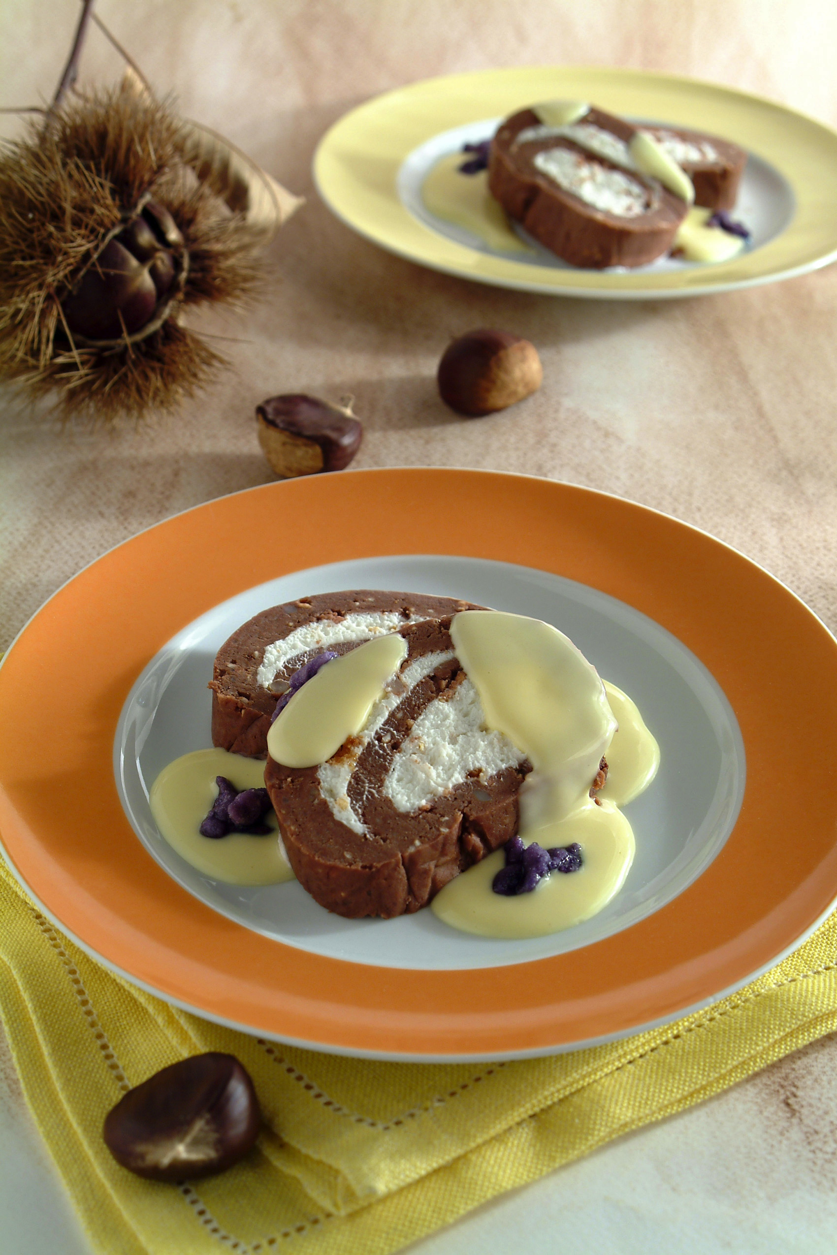 Ricetta Rotolo goloso di castagne con cioccolato e ...