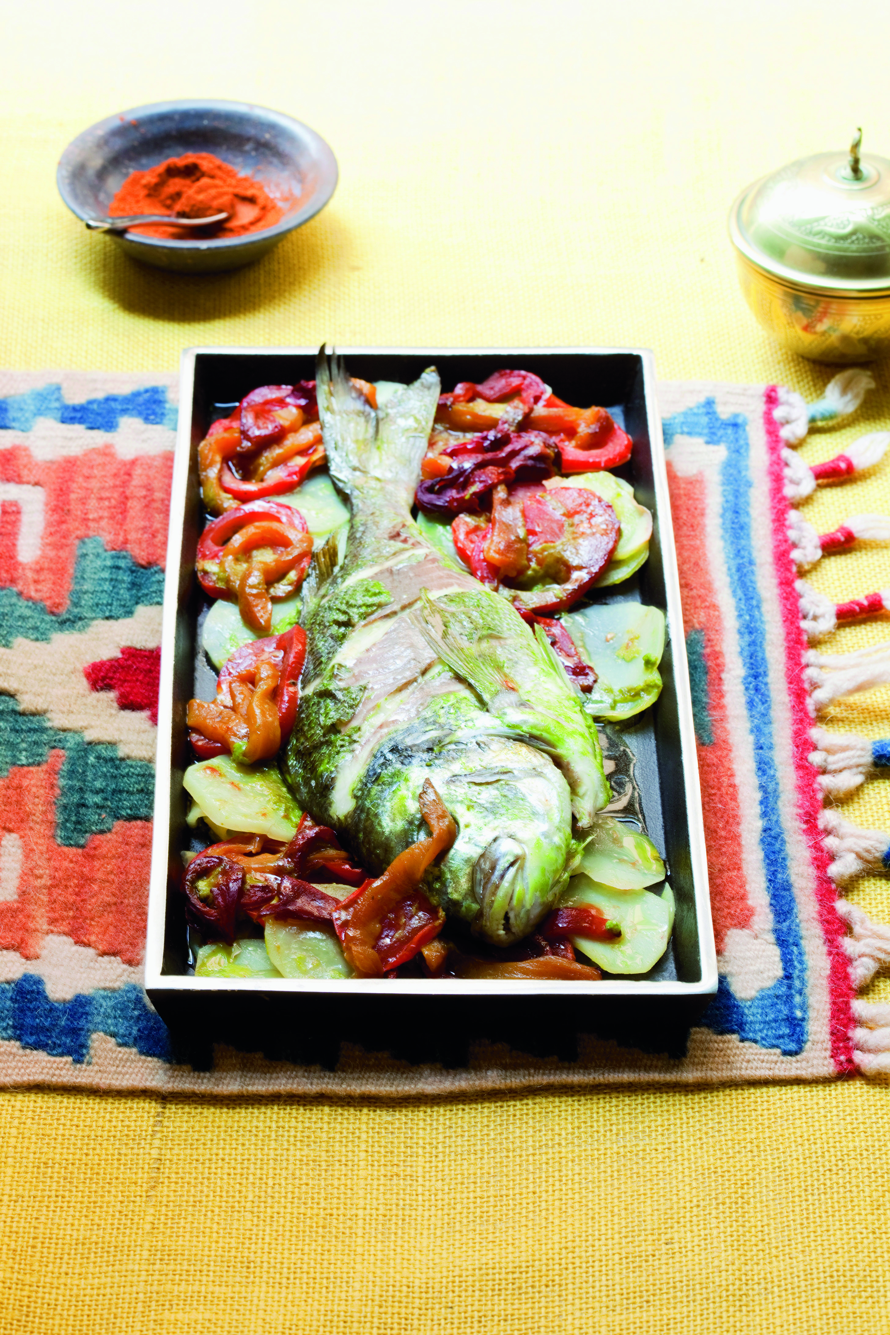 Ricetta Chermula Pesce Marinato Con Verdure Al Forno Donna Moderna