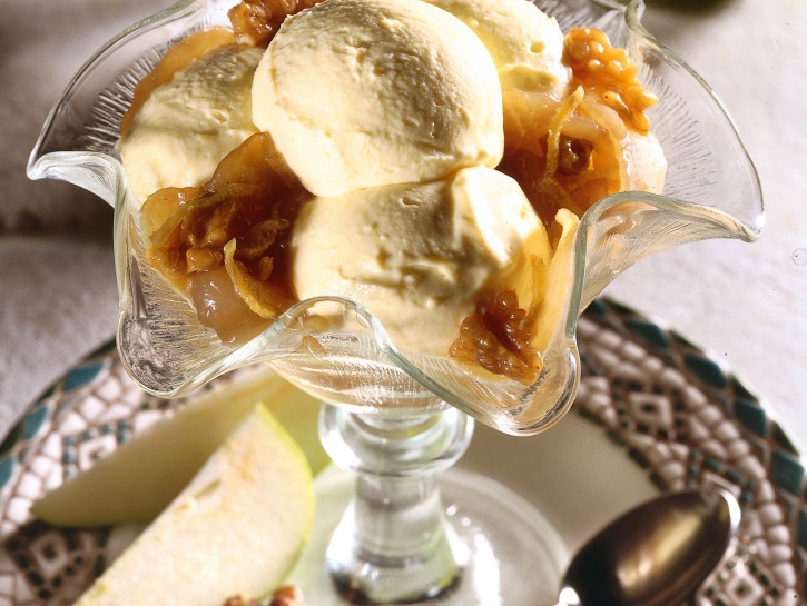 Ricetta Gelato di mascarpone con le pere | Donna Moderna