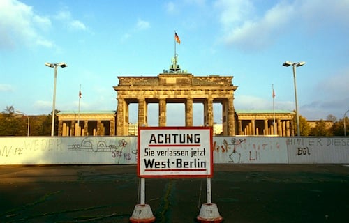 Berlin, Germany --- Graffiti on parts of the Berlin wall --- Image by © Svenja-Foto/Corbis