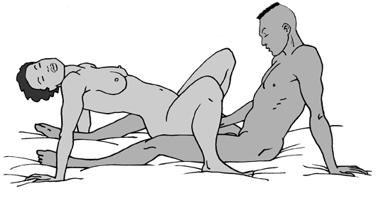 <p>In questa variante della posizione dell'amazzone, la donna si regge sulle braccia e si muove oscillando avanti e indietro, mentre il partner resta seduto.</p>
