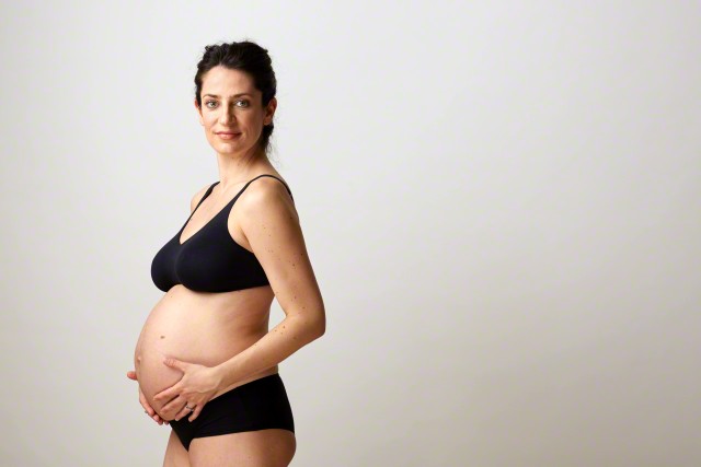 21 Jun 2015 --- Pregnant 36 year old woman --- Image by © Spiros Politis/Corbis