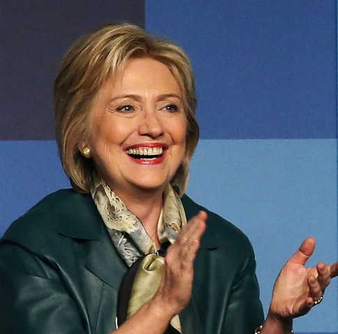 WASHINGTON, DC - OCTOBER 23: Democratic Presidential candidate and former Secretary of State, Hillary Clinton greets guests after speaking at the Democratic National Committee's Women's Leadership Forum October 23, 2015 in Washington, DC. The DNC is holding its 22nd Annual Women's Conference. (Photo by Mark Wilson/Getty Images)