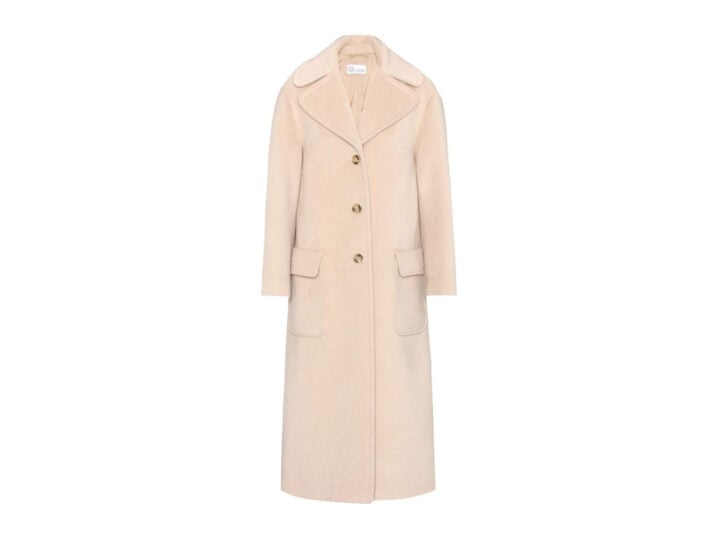 <p>Cappotto cammello con maxi revers (RED VALENTINO)</p>