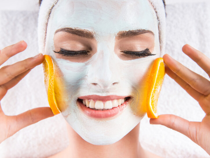 maschera viso estetica