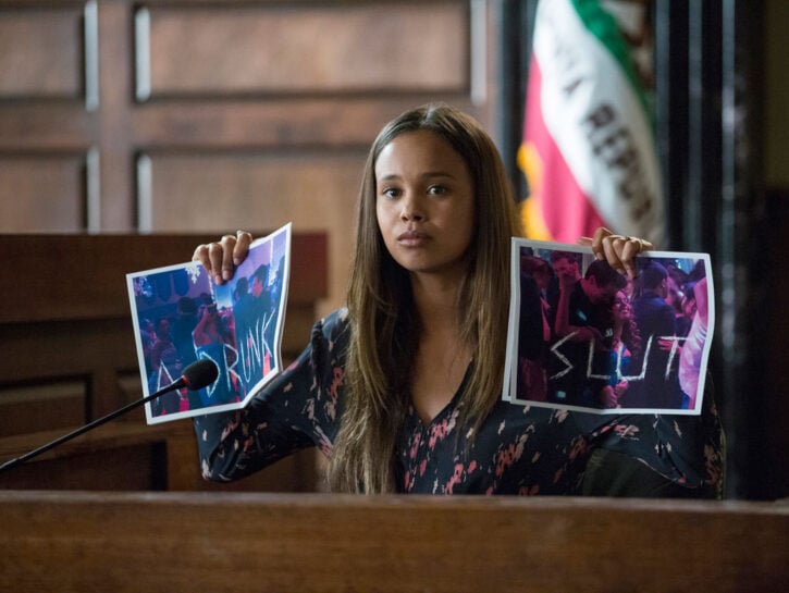 <p>Alisha Boe nei panni di Jessica Davis</p>