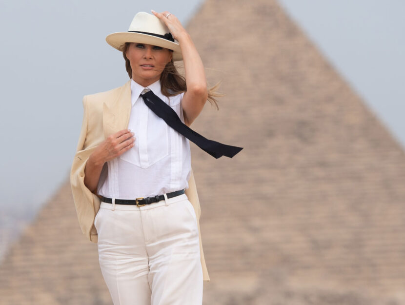 <p>Melania Trump in Egitto</p>