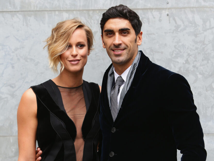 <p>Il nuotatore Filippo Magnini con l'ex fidanzata storica Federica Pellegrini. </p>