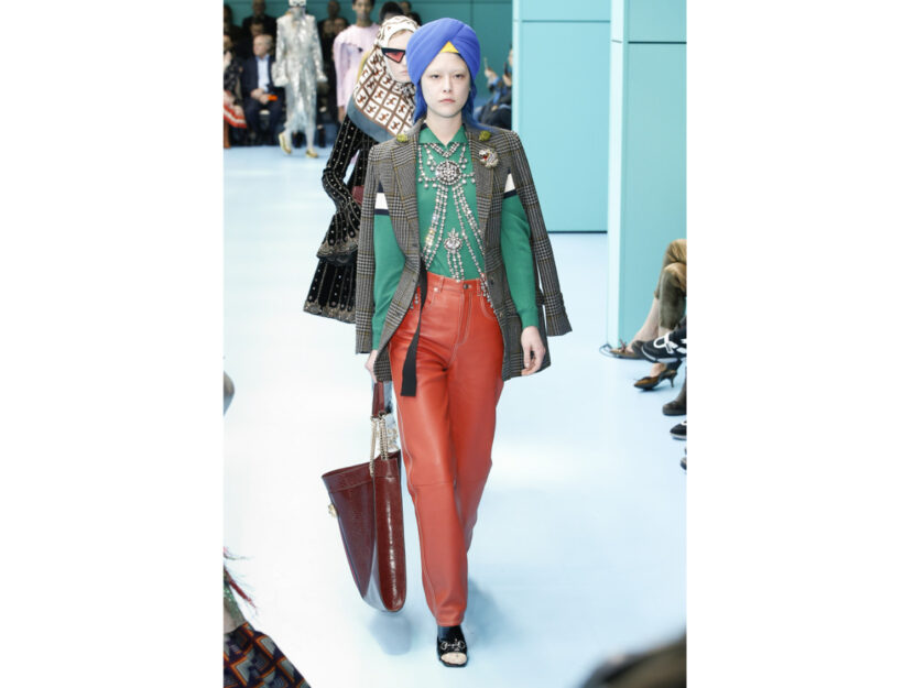 <p>Un look che è un incontro fra la cultura orientale e quella occidentale di Gucci</p>