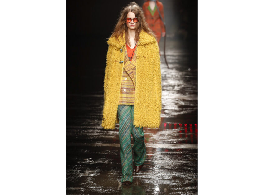 <p>Lo stile folk di Missoni che remixa il giallo con il verde</p>