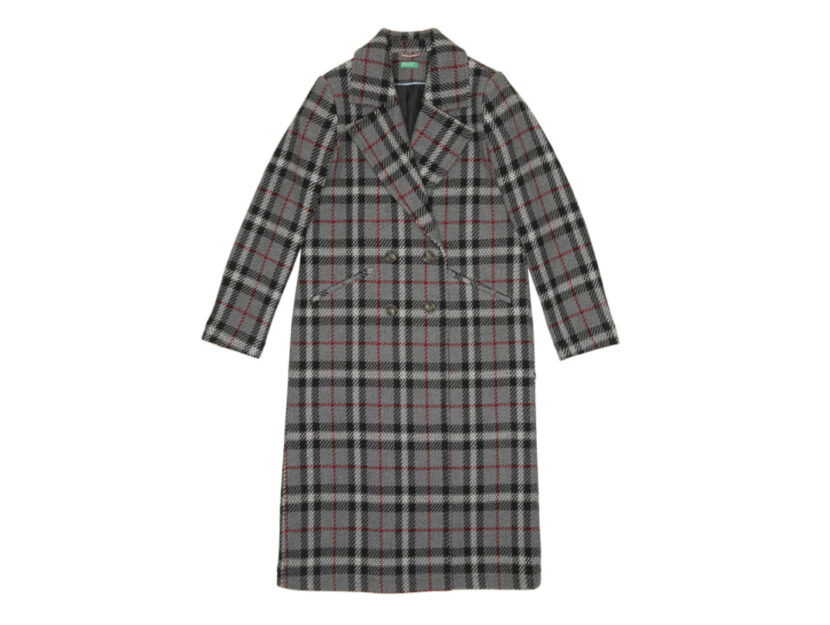 <p>Cappotto oversize stampa check a quadretti (UNITED COLORS OF BENETTON)</p>